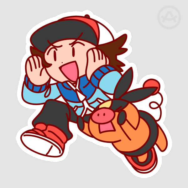 Chibi Black Sticker