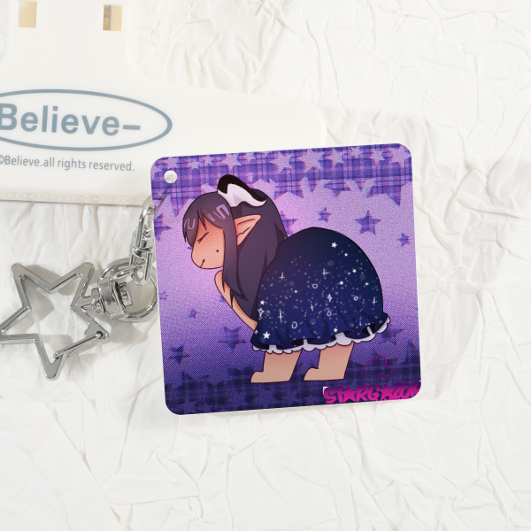 Lenticular Acrylic Pendant - 1.96"-Square, ①