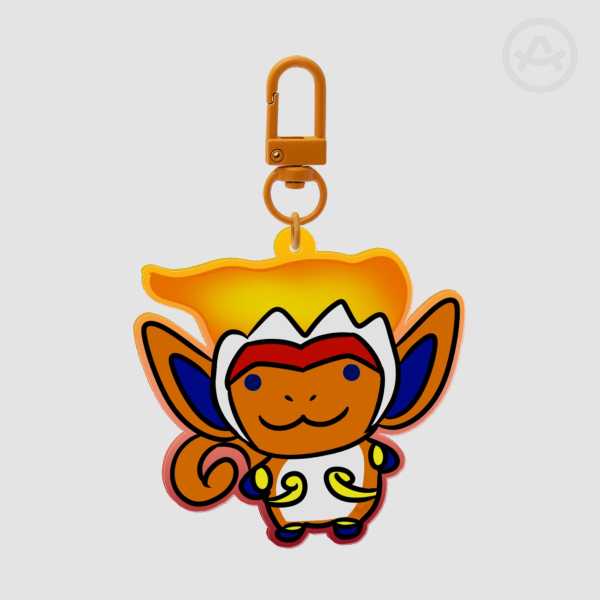 PKMN: Lil' Infernape Colored Edge Acrylic Keychain