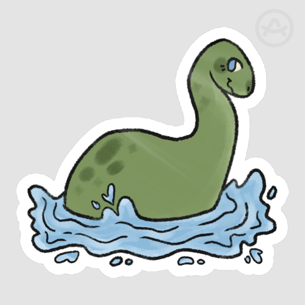 Nessie the Loch Ness Monster Sticker