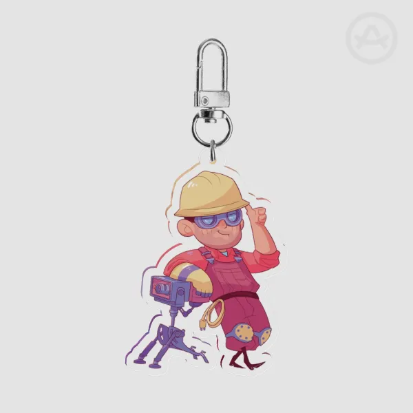 Engineer acrylic keychain - TF2