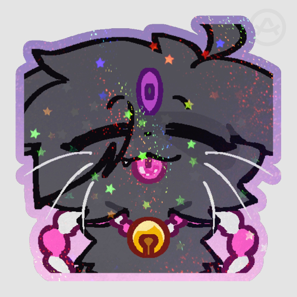Blep lobster Edge Die Cut Stickers