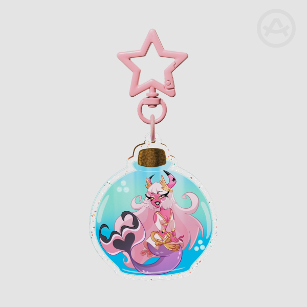 Verosika Mayday Mermaid 🧜‍♀️ Glitter Acrylic Keychains
