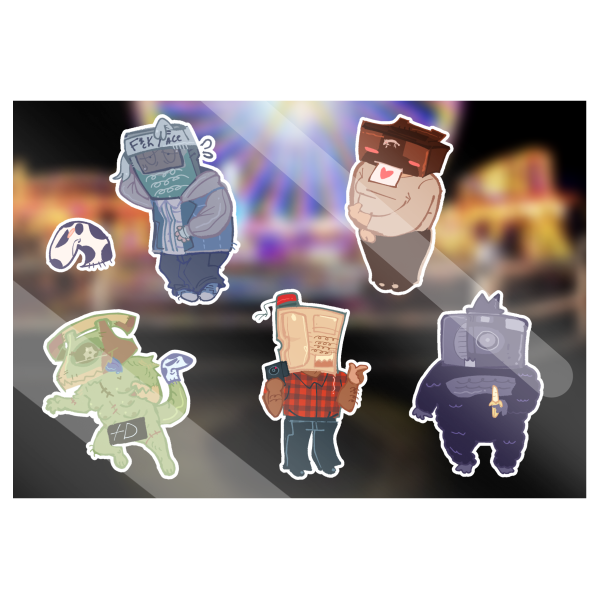 Dialtown main dateable Sticker Sheet