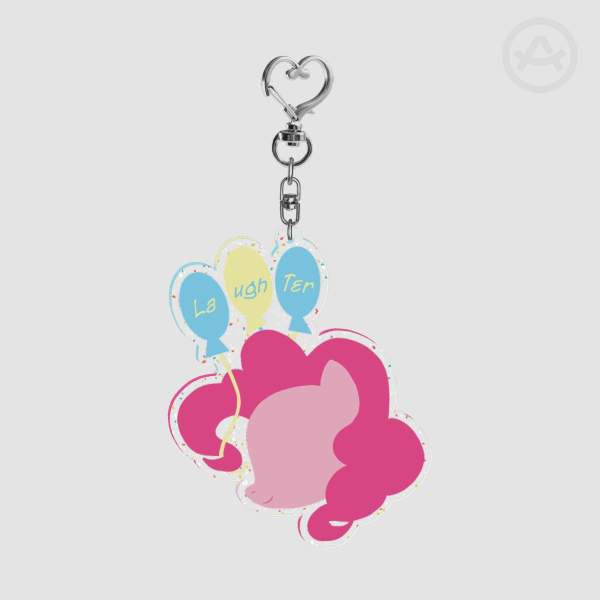 Pinkie Pie - Glitter Acrylic Keychains