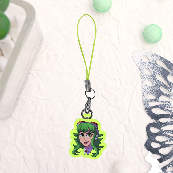 Gumi Acrylic Phone Charm (Colored edge)