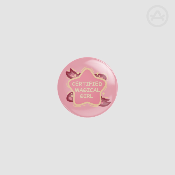 Certified Magical Girl Glossy Badge