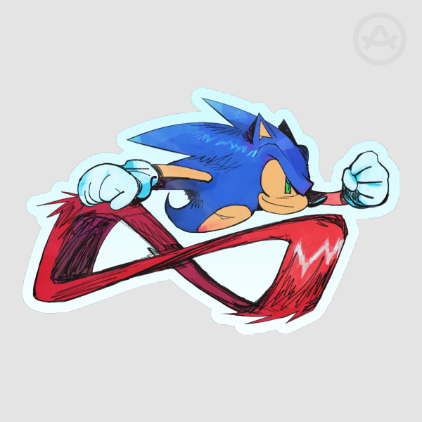 Sonic DieCut Sticker