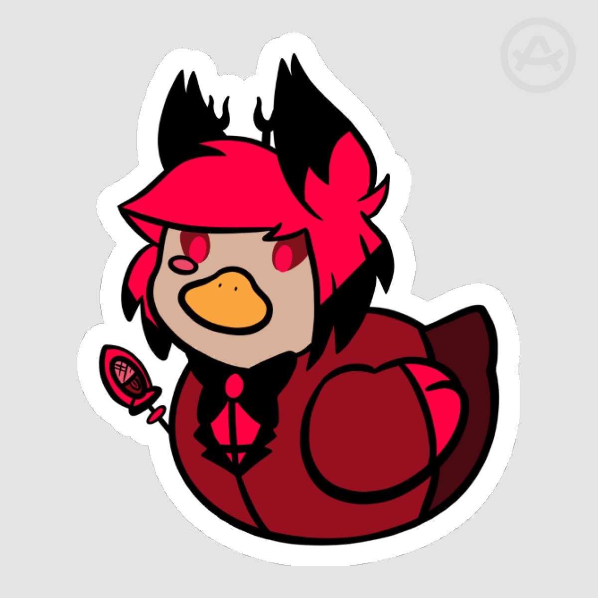 Alastor Rubber Ducky Sticker