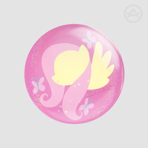 Fluttershy - Round Badges (Button Pins)