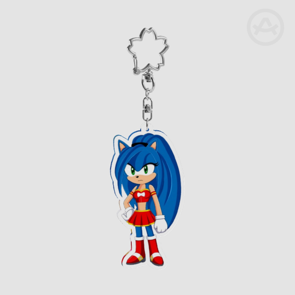 Sonic The Hedgehog Sporty Girl Clear Acrylic Keychain