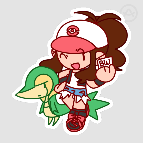Chibi White Sticker