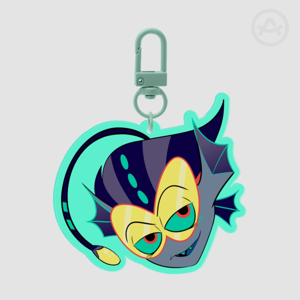 Charming Baxter Acrylic Keychain