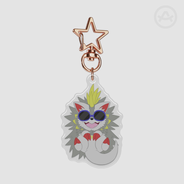 Summer Herissmon Epoxy Clear Acrylic Keychains