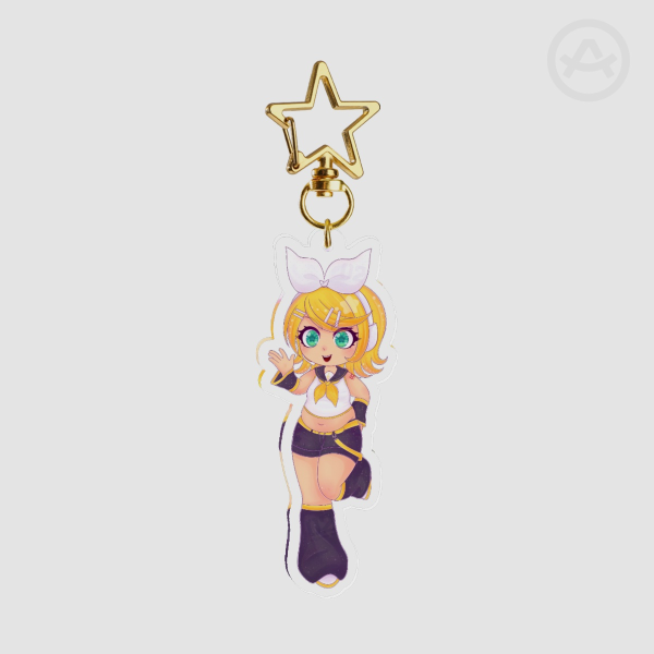 Vocaloid Kagamine Rin Clear Acrylic Keychains