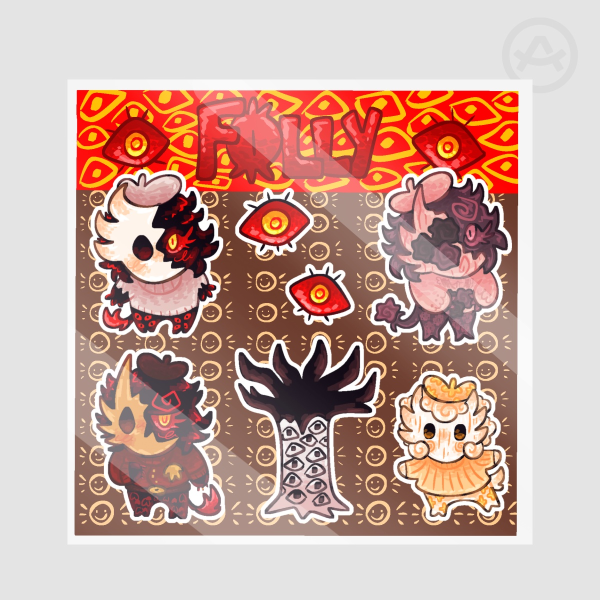 Folly sticker sheet