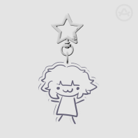 Stupid Pixel keychain (Splatoon OC)