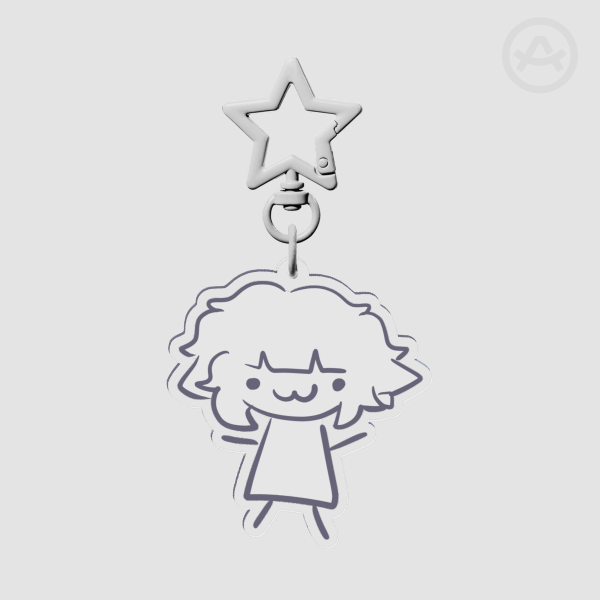 Stupid Pixel keychain (Splatoon OC)