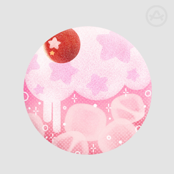 Pink cream soda: Plush badges