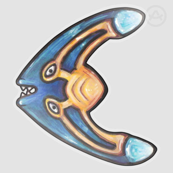 Subnautica Boomerang Vinyl Sticker
