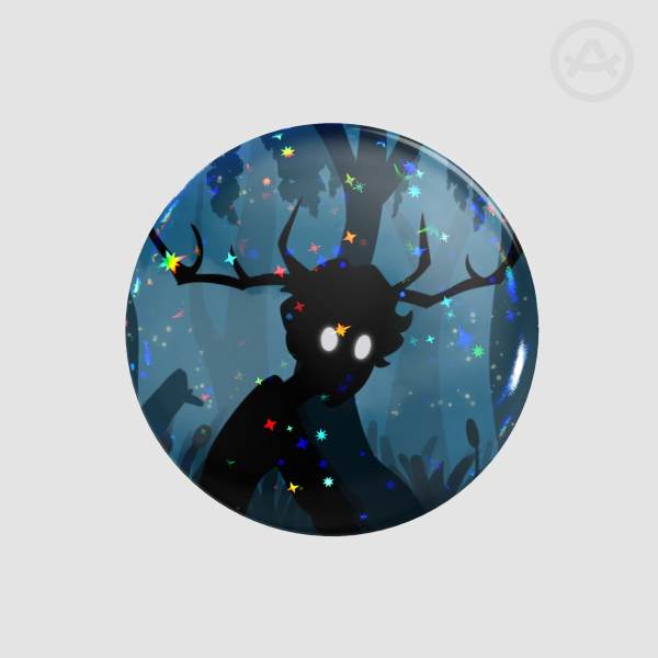 Hazbin Hotel Alastor (deer?) Round Badges (Button Pins)