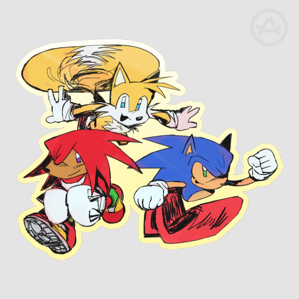 Team Sonic DieCut Sticker