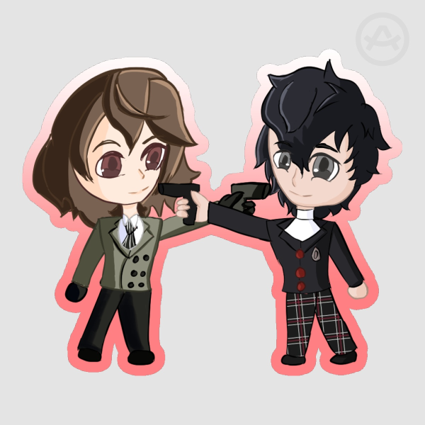 Shuake Duo Die cut sticker