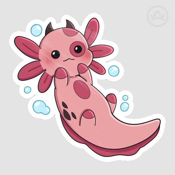 Fat Nuggets Axolotl Sticker