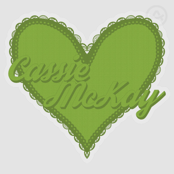 Cassie McKay Heart Sticker