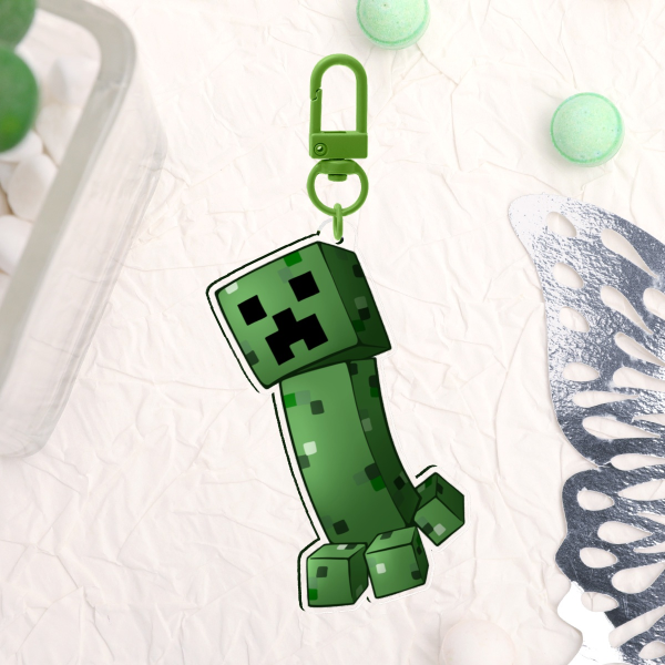 Minecraft Creeper Acrylic Charm