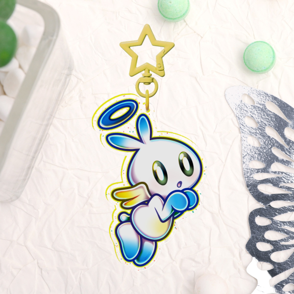 Glitter Acrylic Keychain