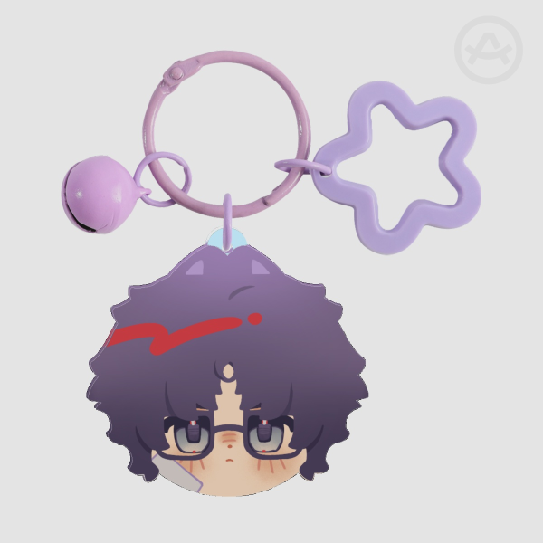 Wolf Bell Acrylic Keychain