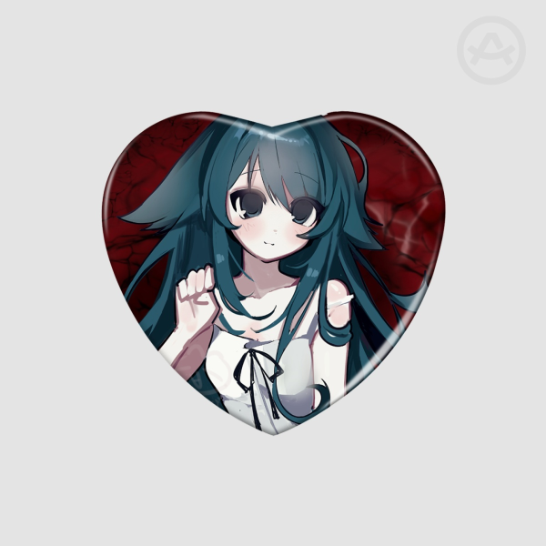 ♡ SAYA NO UTA / SONG OF SAYA - Metal Heart Badge  - by: meowmegu ♡