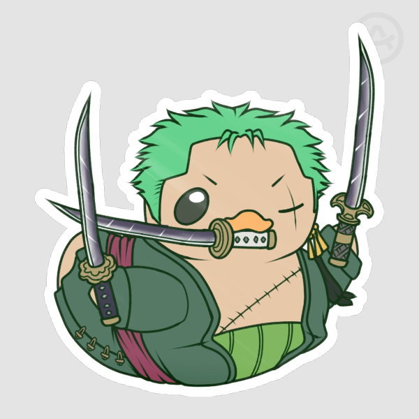 Zoro Rubber Duck Sticker