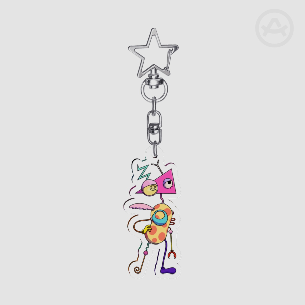 Zooble Clear Acrylic Keychains