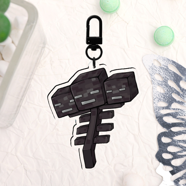Minecraft Wither Acrylic Charm