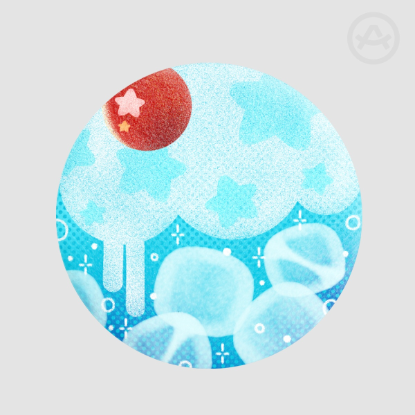 Blue cream soda: Plush badges