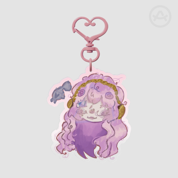 Megurine Luka / Vocaloid ~ chibi acrylic keychain