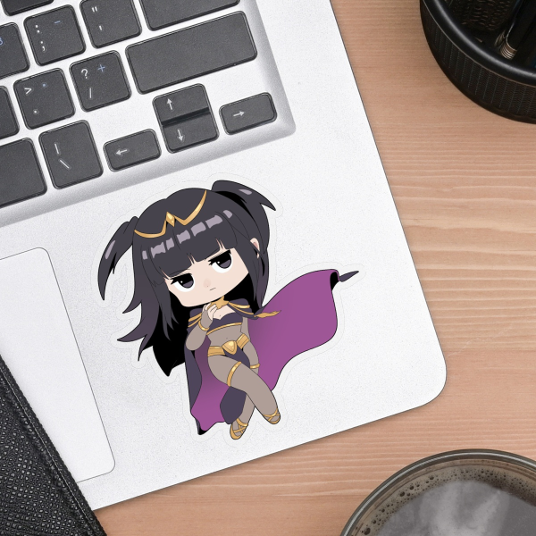 Tharja Clear PET Vinyl Die Cut Stickers