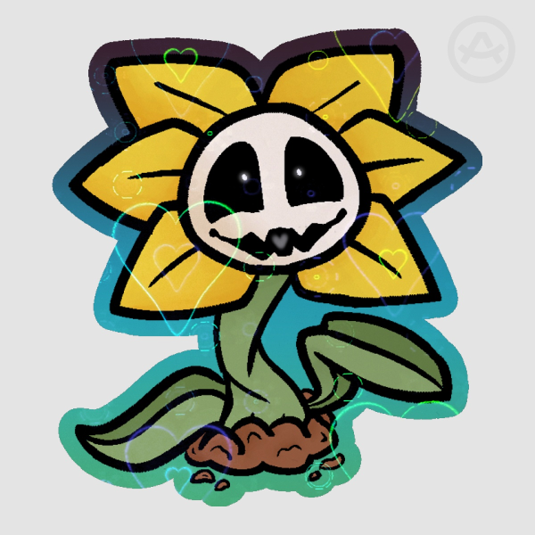 Flowey The Flower || Undertale Die Cut Sticker