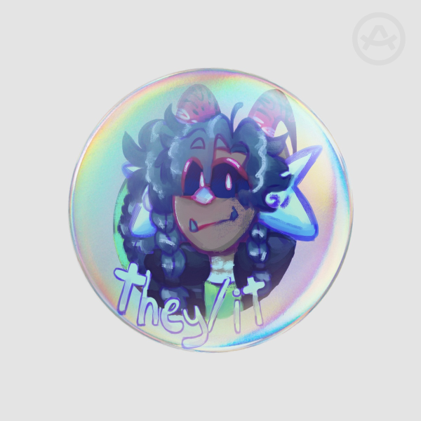 They/it pronoun pin
