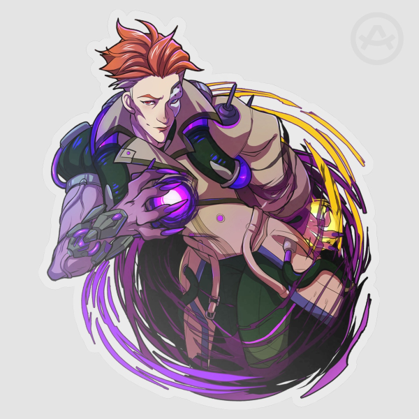 Moira Overwatch 2 Clear PET Vinyl Die Cut Stickers