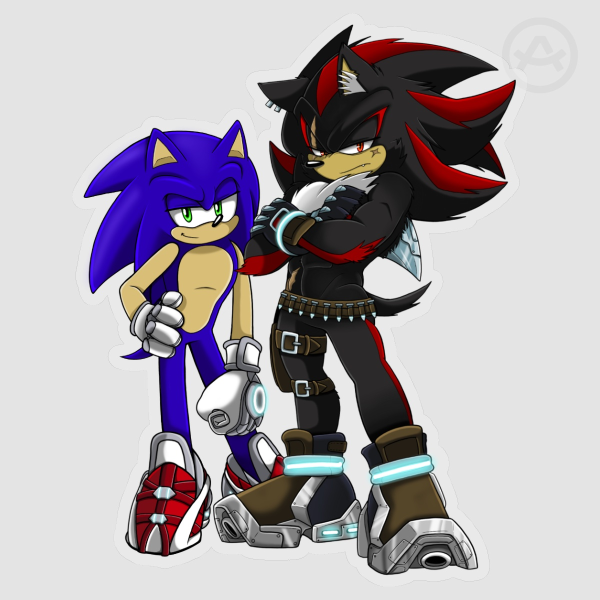 Terios/Shadow and Sonic Clear PET Vinyl Die Cut Stickers