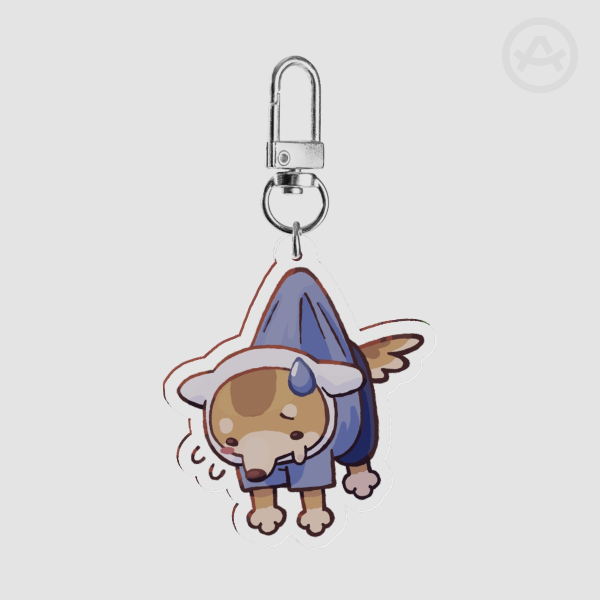Little Guy Clover Clear Acrylic Keychain