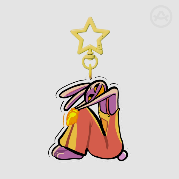 Jax sitting keychain ~ the amazing digital circus!