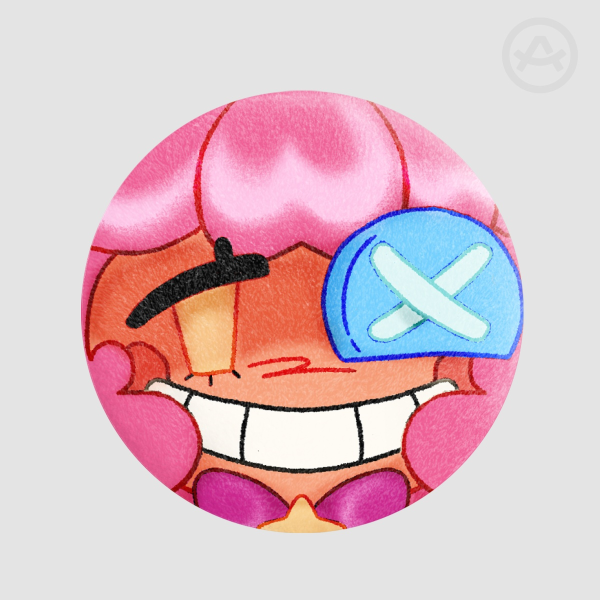 silly clown Plush Badges