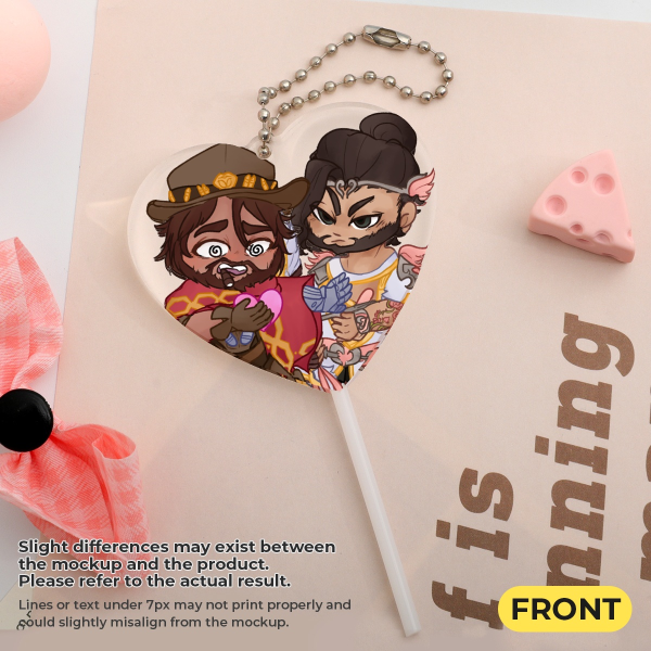 Yeehan Cupid - Hanzo & Cassidy Lollipop Keychain