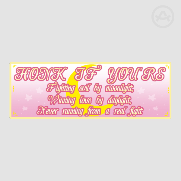 Sailor Moon Bumper Sticker