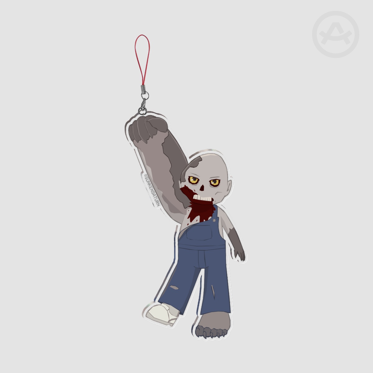 L4D Charger Chibi Large Keychain