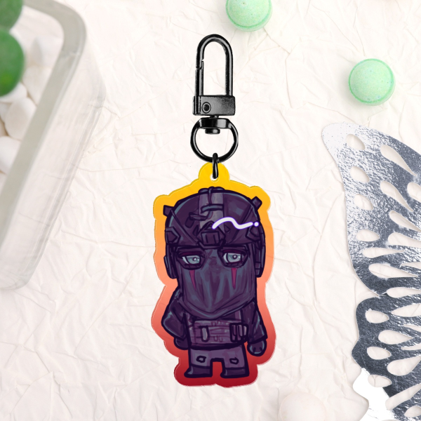 Konig Clear Acrylic Keychain